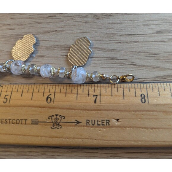 Day of the Dead Skull Charms Handcrafted Beaded Bracelet - Picture 3 of 3